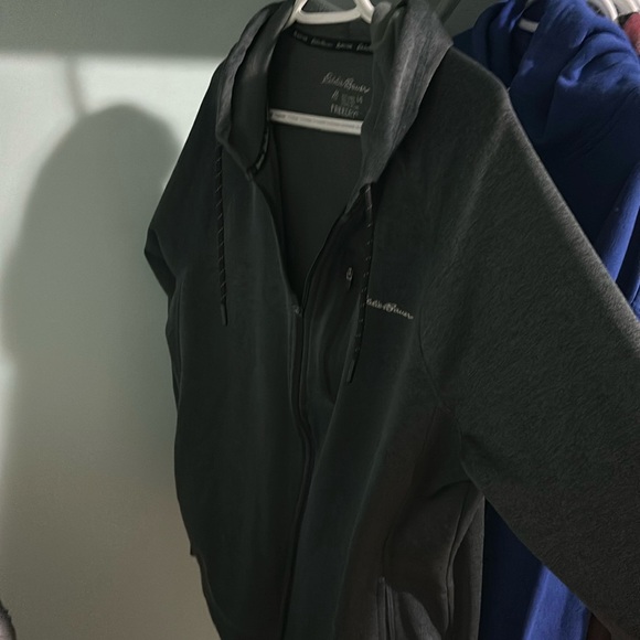 Eddie Bauer free dry Zip up hoodie gray large - Picture 1 of 3